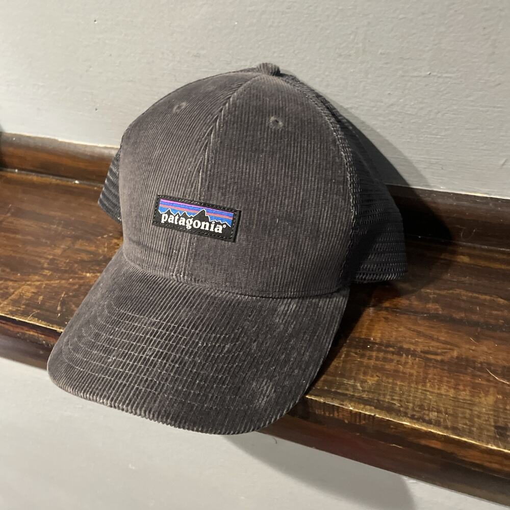 Patagonia Corduroy Trucker Hat Adjustable Strap Grayish/Blue
